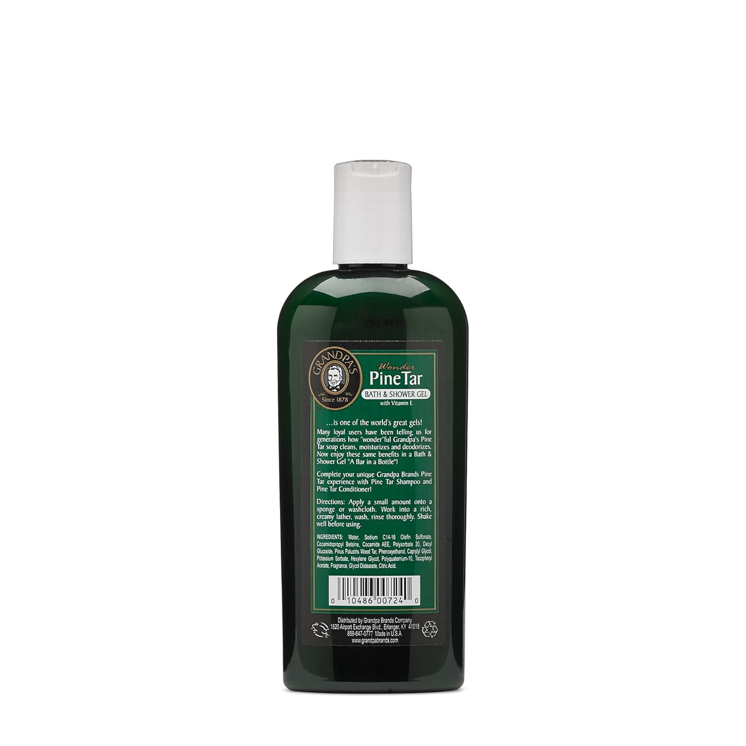 Grandpa'S Brands Pine Tar Bath And Shower Gel, 8 Ounce : Pine Tar Body Wash : Beauty & Personal Care