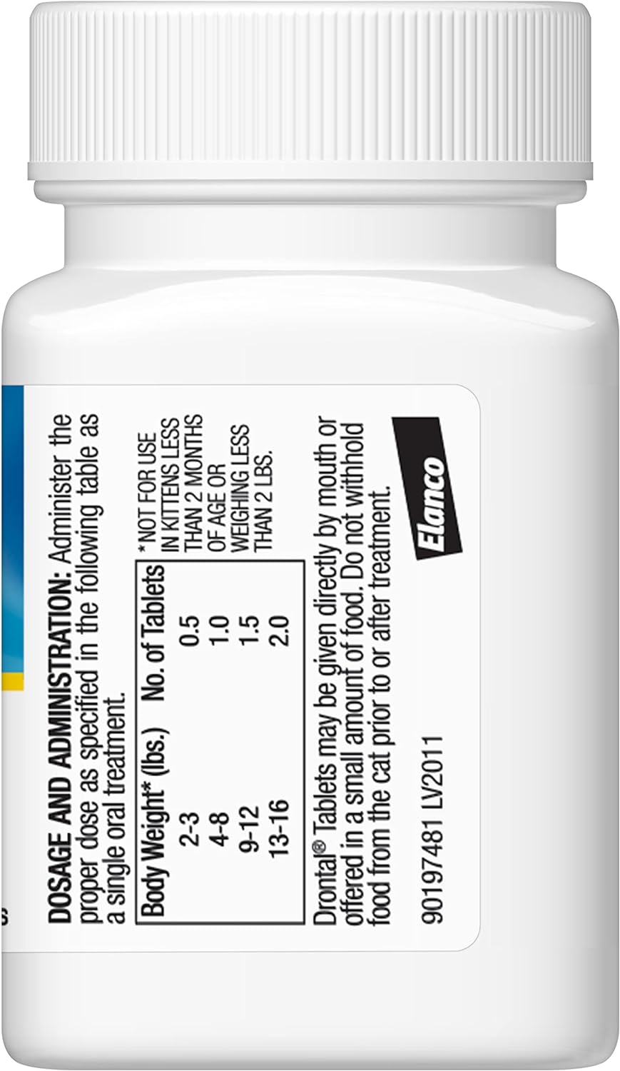 Elanco Drontal Broad Spectrum Dewormer, 50 Tablets : Pet Supplies