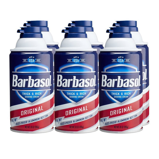 Barbasol Original Thick And Rich Cream Men Shaving Cream, 10 Ounce