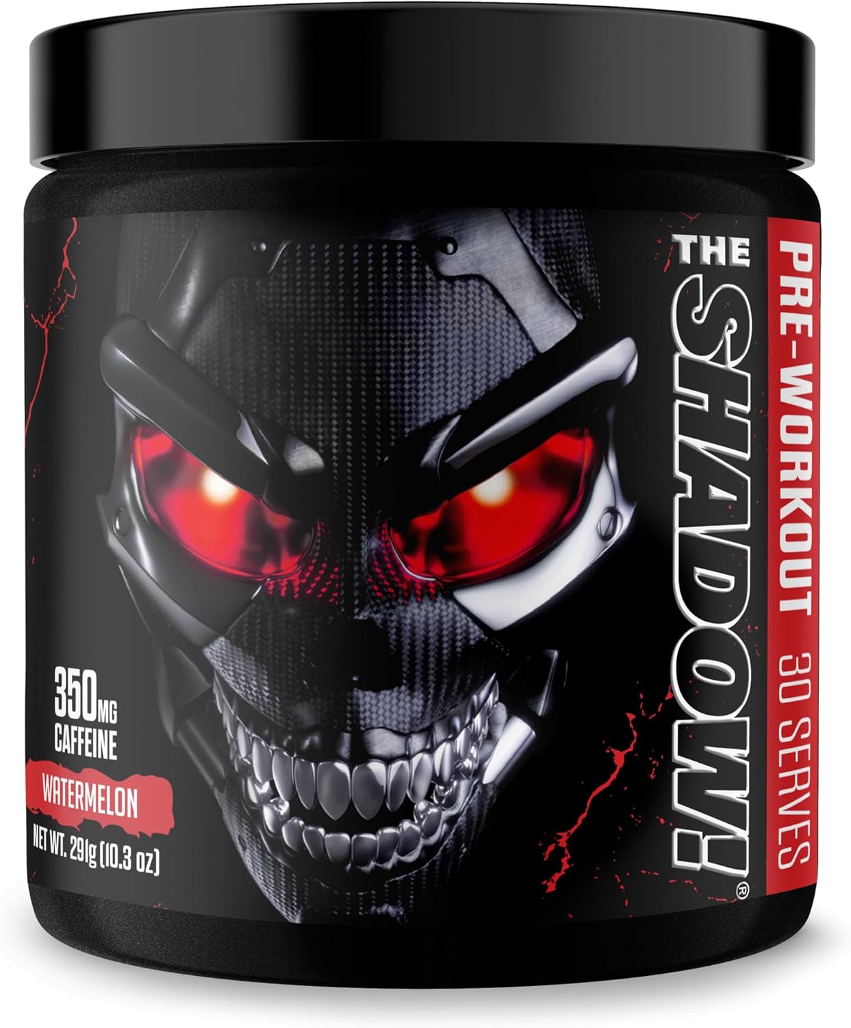 Jnx Sports The Shadow! 350Mg Of Caffeine Hard Core Preworkout - Fruit Punch 30 Servings | Electric Energy, Mental Focus & Superhuman Strength For Men & Women