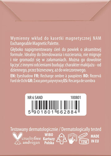 Nam Makeup Matte Eyeshadow Nr 2 - Bordeaux, 3.5G