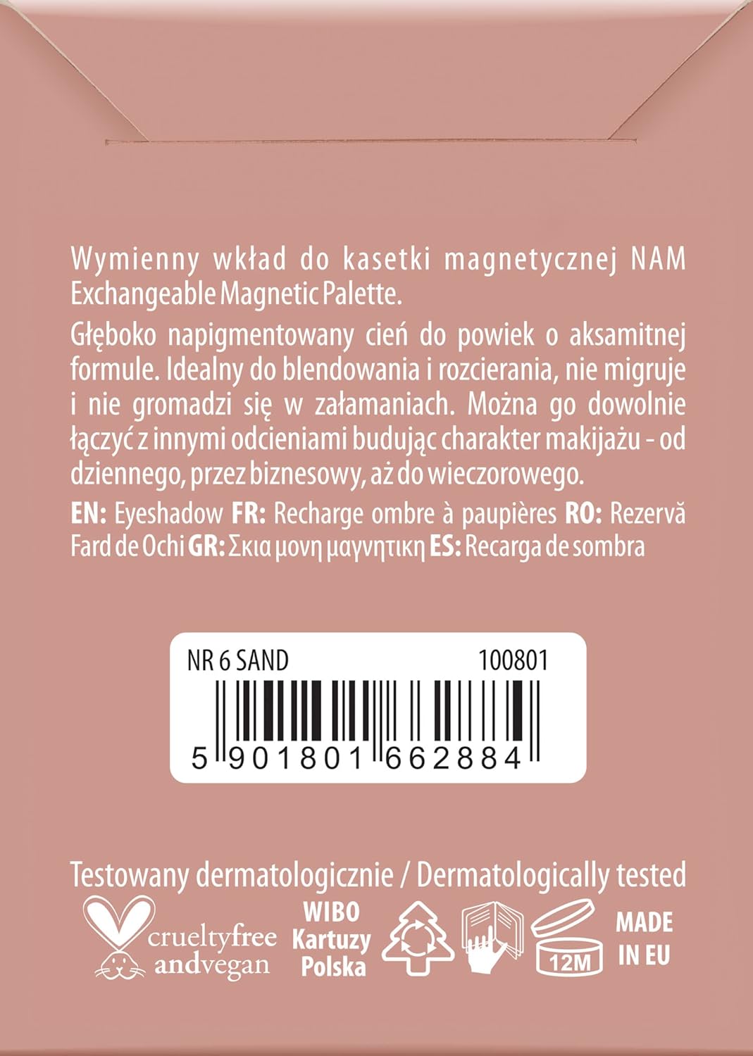 Nam Makeup Matte Eyeshadow Nr 6 - Sand, 3.5G : Beauty & Personal Care