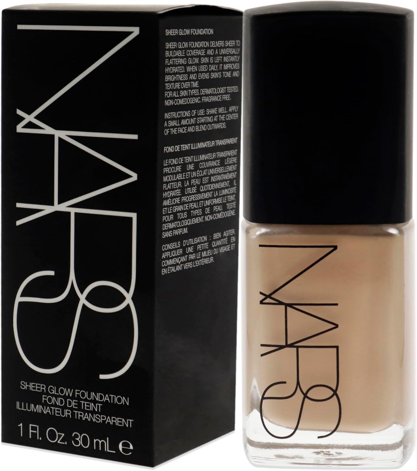 Nars Sheer Glow Medium 1.5 Vallauris Foundation 30Ml