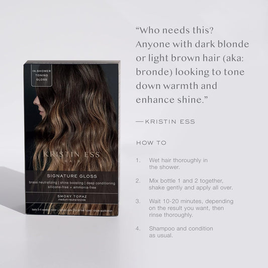 Kristin Ess Signature Hair Gloss - Smoky Topaz: Medium Neutral Blonde
