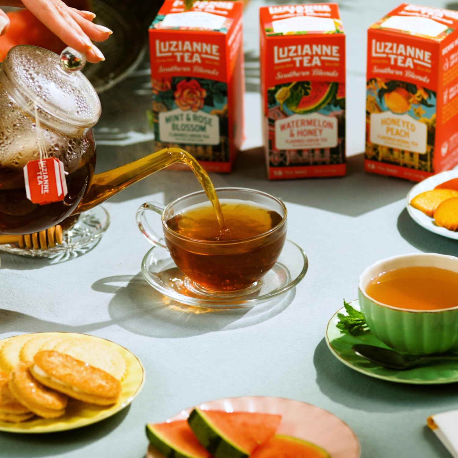 Luzianne Iced Tea Bags, Family Size, Unsweetened, 24 Count Box, Specially Blended For Iced Tea, Clear & Refreshing Home Brewed Southern Iced Tea : Grocery & Gourmet Food