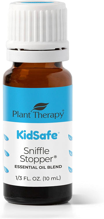 Plant Therapy Kidsafe Sniffle Stopper Essential Oil Blend 10 Ml (1/3 Oz) Respiratory Support Blend 100% Pure, Undiluted, Natural Aromatherapy, Therapeutic Grade