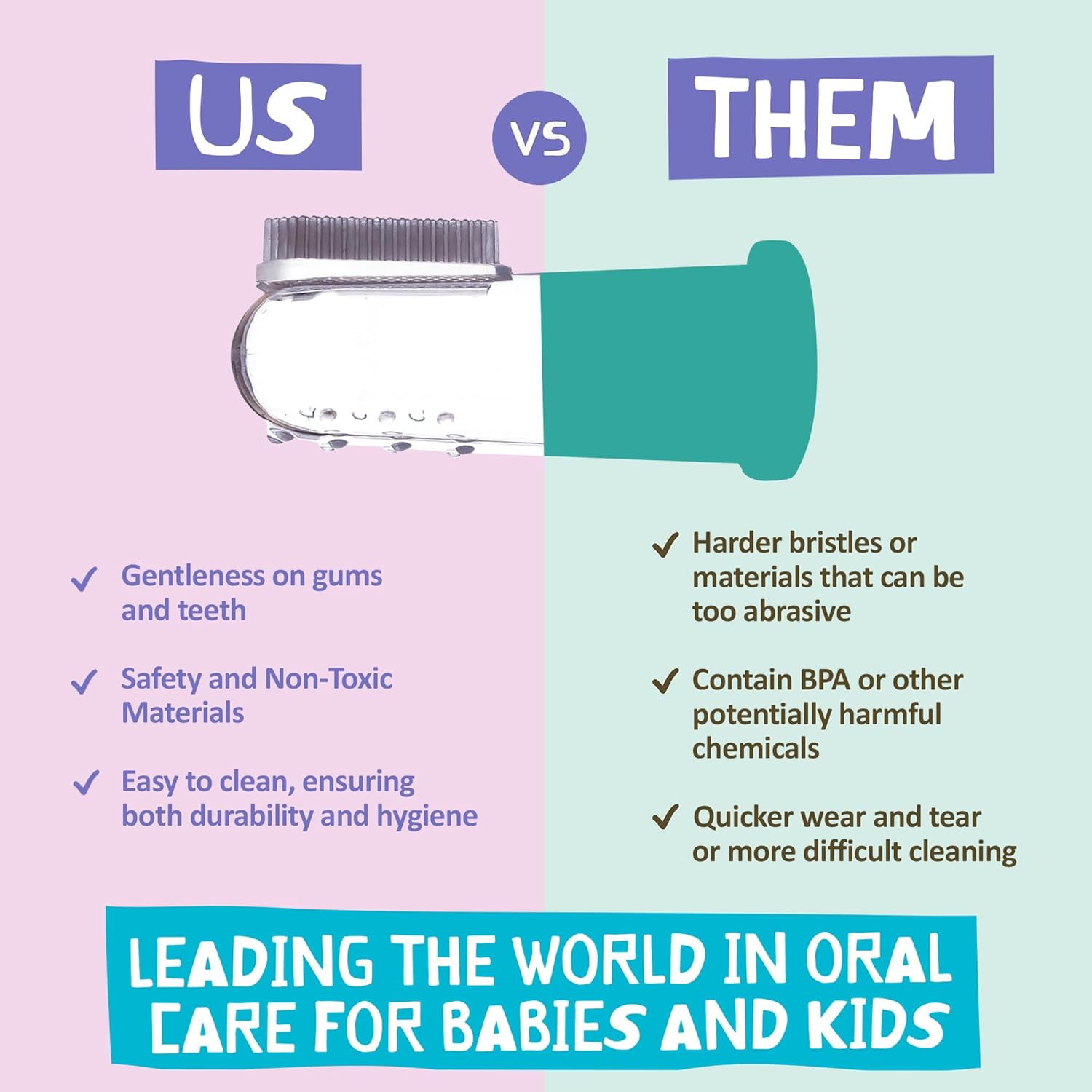 Jack N' Jill Silicone Finger Toothbrush - Baby Toothbrush for 6 to 12 Months, Baby Oral Cleaner, Travel Size - 2 Brushes Plus 1 Case : Amazon.co.uk: Health & Personal Care