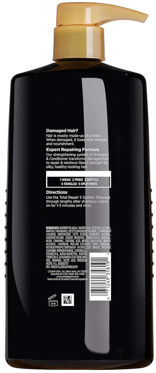 L'Oreal Paris Elvive Total Repair 5 Repairing Conditioner For Damaged Hair Conditioner With Protein And Ceramide For Strong Silky Shiny Healthy Renewed Hair 28 Fl Oz