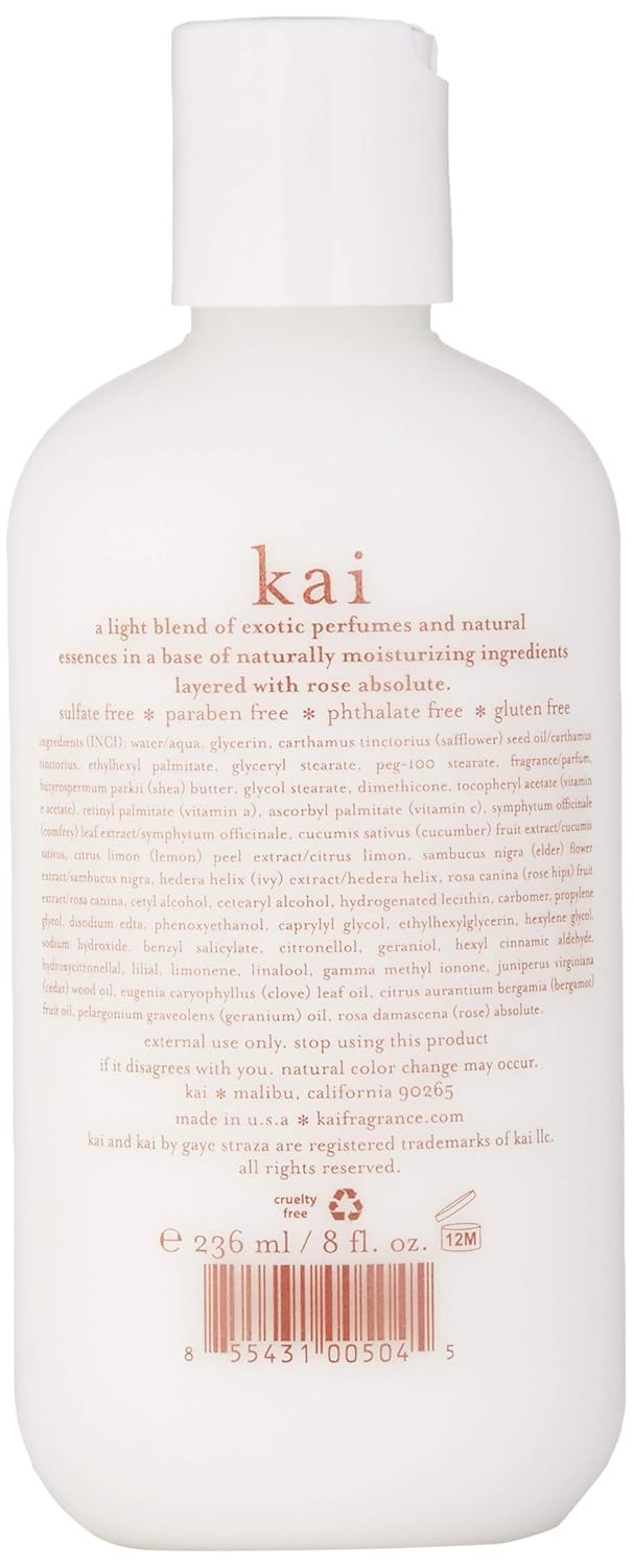 Kai Body Lotion, Rose, 8 Fl Oz