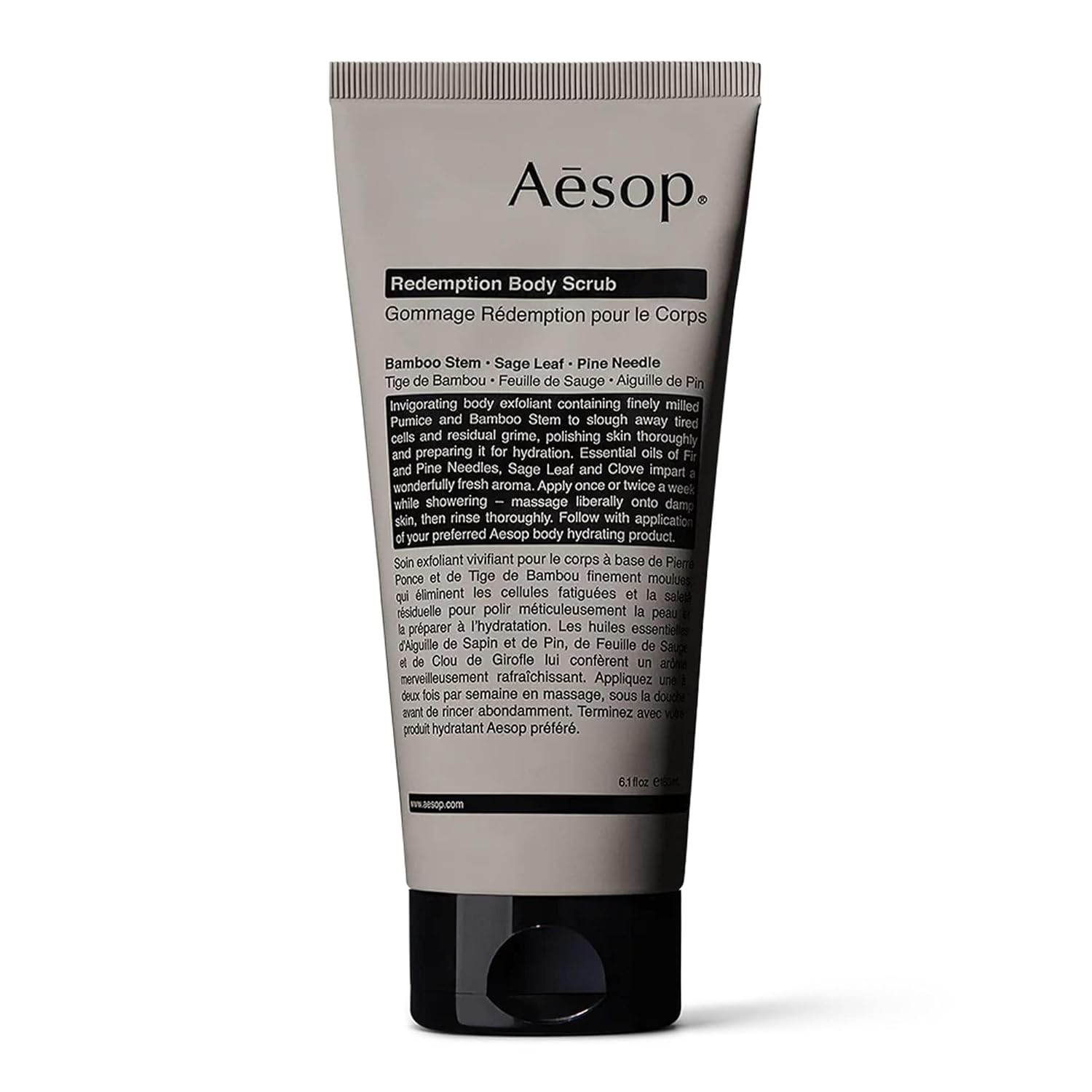 Aesop Geranium Leaf Exfoliating Body Scrub | Smooth, Soft, Hydrated Skin | 6.2 Oz / 180Ml