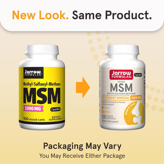 Jarrow Formulas Msm 1000 Mg - 100 Veggie Capsules - Methylsulfonylmeth