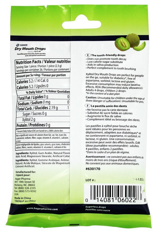 Dry Mouth Drops Melon 26 Ct : Health & Household