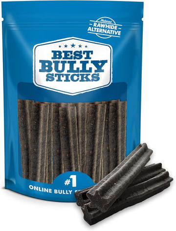 Best Bully Sticks All-Natural Doggie Dental Chews - Star Shaped Beefy Dental Chews - Limited Ingredient, Collagen, Real Beef, 100% Digestible - Promotes Dental Hygiene And Health - 10 Pack