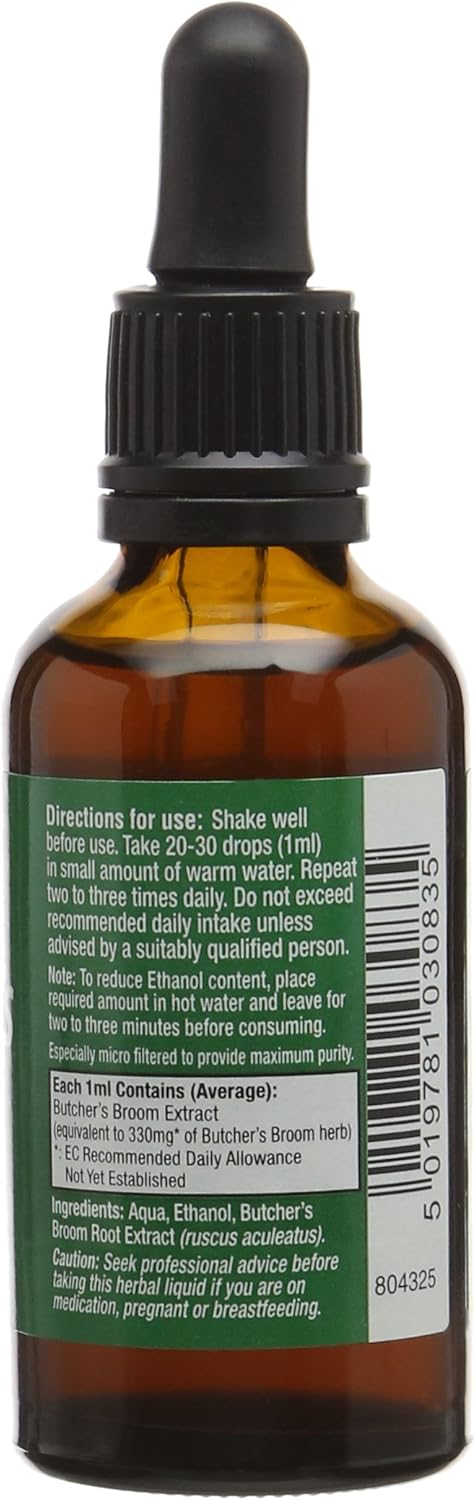 Healthaid Butcher'S Broom (Ruscus Aculeatus) 50Ml Liquid (Pack Of 2)