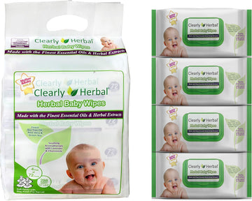 Baby Wipes, Made With Essential Oils And Natural Herbal Extracts, Parent'S Choice, Case Pack 288 Plant Based Wipes (4 Packs X 72 Count)