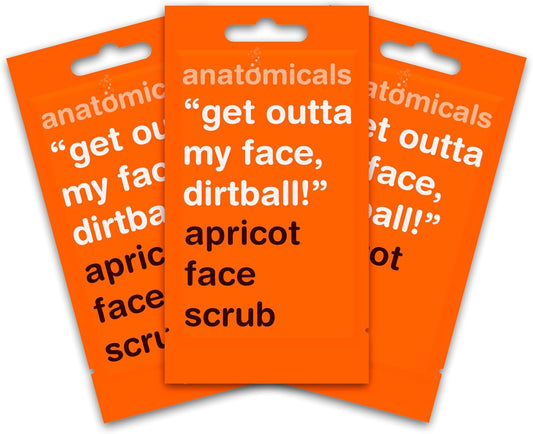 Anatomicals Apricot Beauty Face Scrub Face Mask 15ml - Get Outta My Face Dirtball, Face Masks Skincare Bundle, 3 Pack : Amazon.co.uk: Beauty