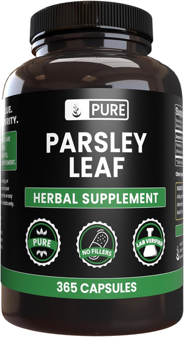 Pure Original Ingredients Parsley Leaf (365 Capsules) No Magnesium Or Rice Fillers, Always Pure, Lab Verified