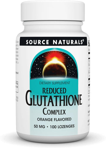 Source Naturals Reduced Glutathione Complex 50 mg Orange Flavored - 100 Lozenges