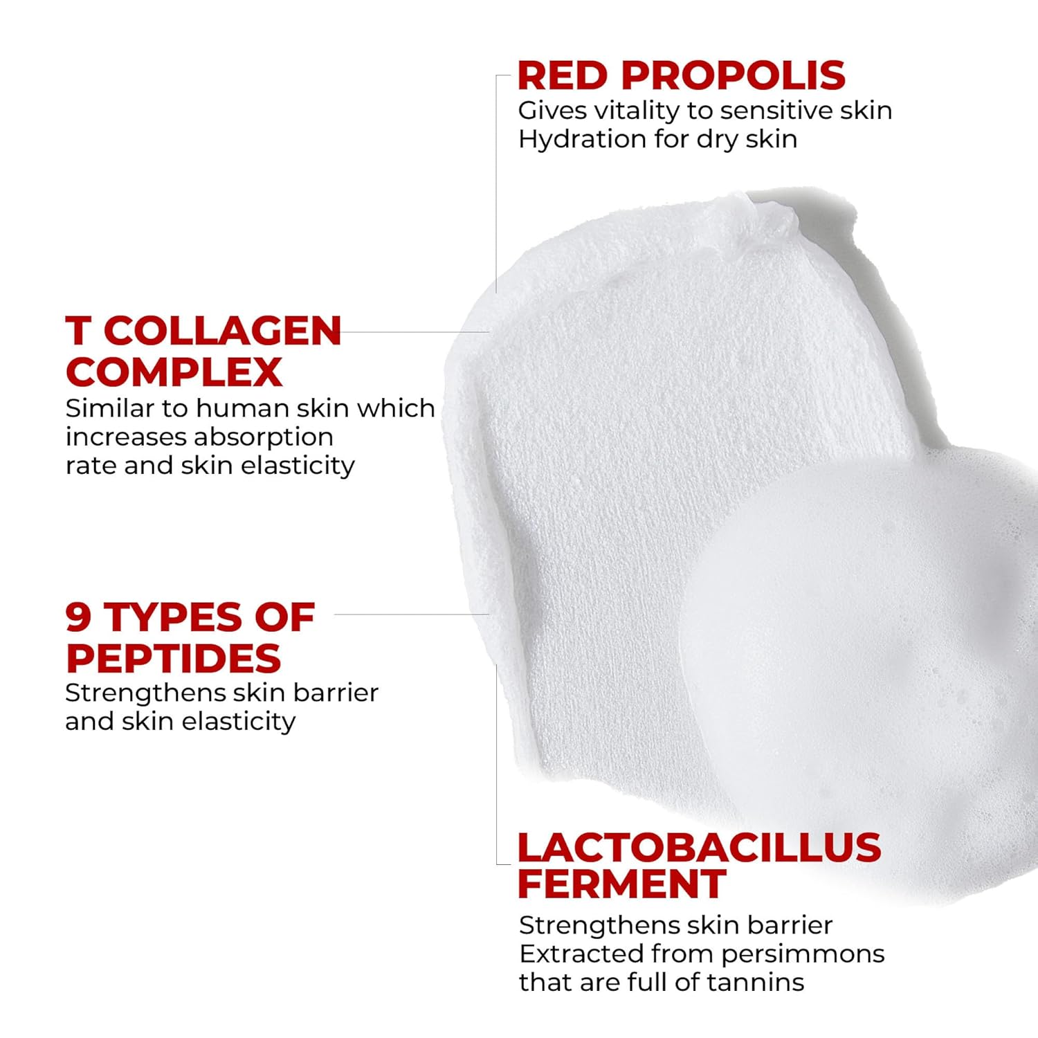 Mdp Red Lacto Collagen Facial Cleanser With Tube And Spf55 Uv Clear Sunscreen Bundle