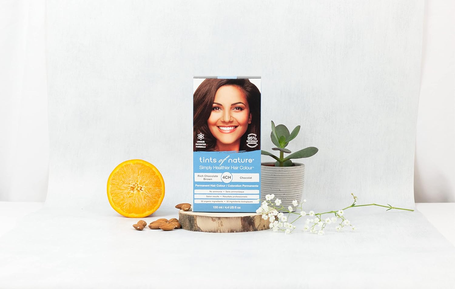 Tints of Nature 4CH Rich Chocolate Brown Permanent Hair Dye, Nourishes Hair and Covers Greys, Ammonia-Free, 130ml : Amazon.co.uk: Beauty