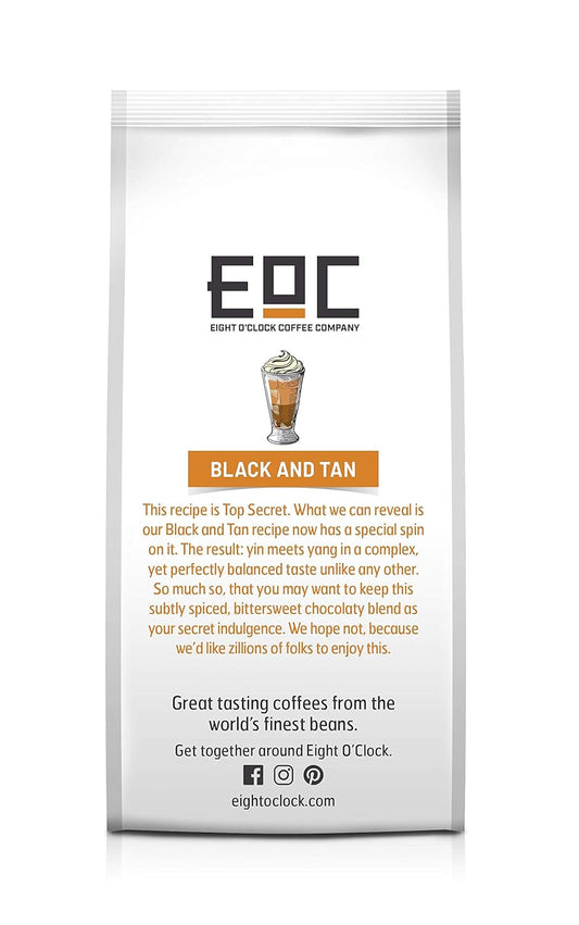 Eight O'Clock Coffee Barista Blends Ground Coffee, Black & Tan, 11 Ounce