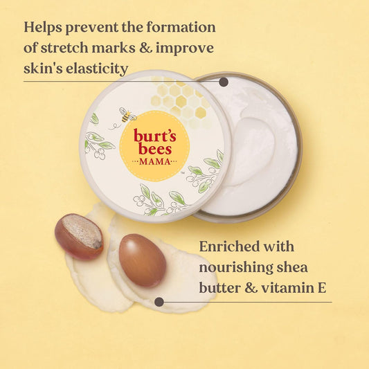 Burt'S Bees Stretch Mark Cream & Pregrancy Belly Butter, With Nourishing Shea Butter & Vitamin E, 185G