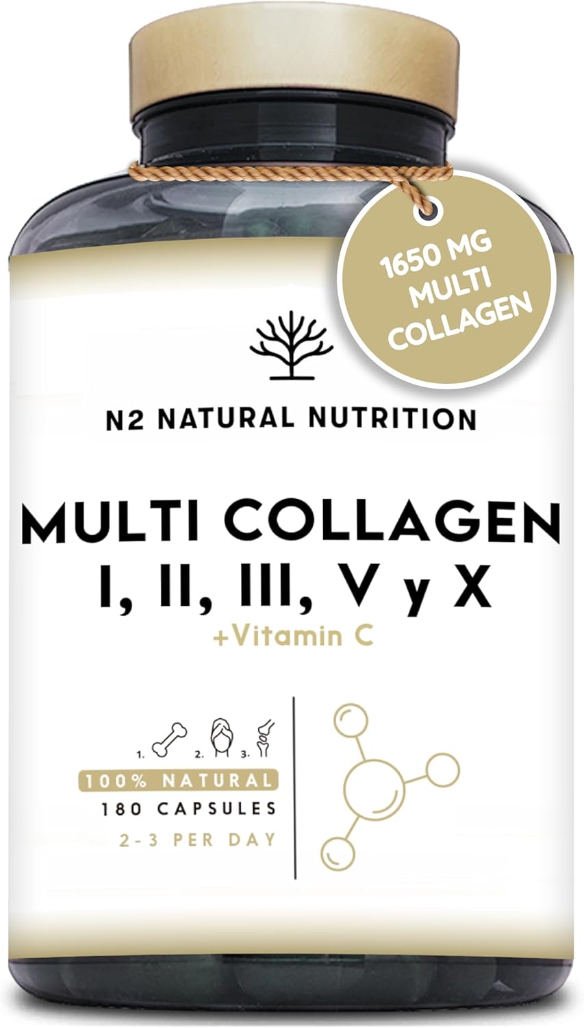 Collagen Supplements For Woman, With Retinol & Hyaluronic Acid, Ceramides And Niacin | Skin Care, Anti-Wrinkle And Anti-Aging Effect, Marine Collagen Innovative Formula | 90 Vegetable Capsules