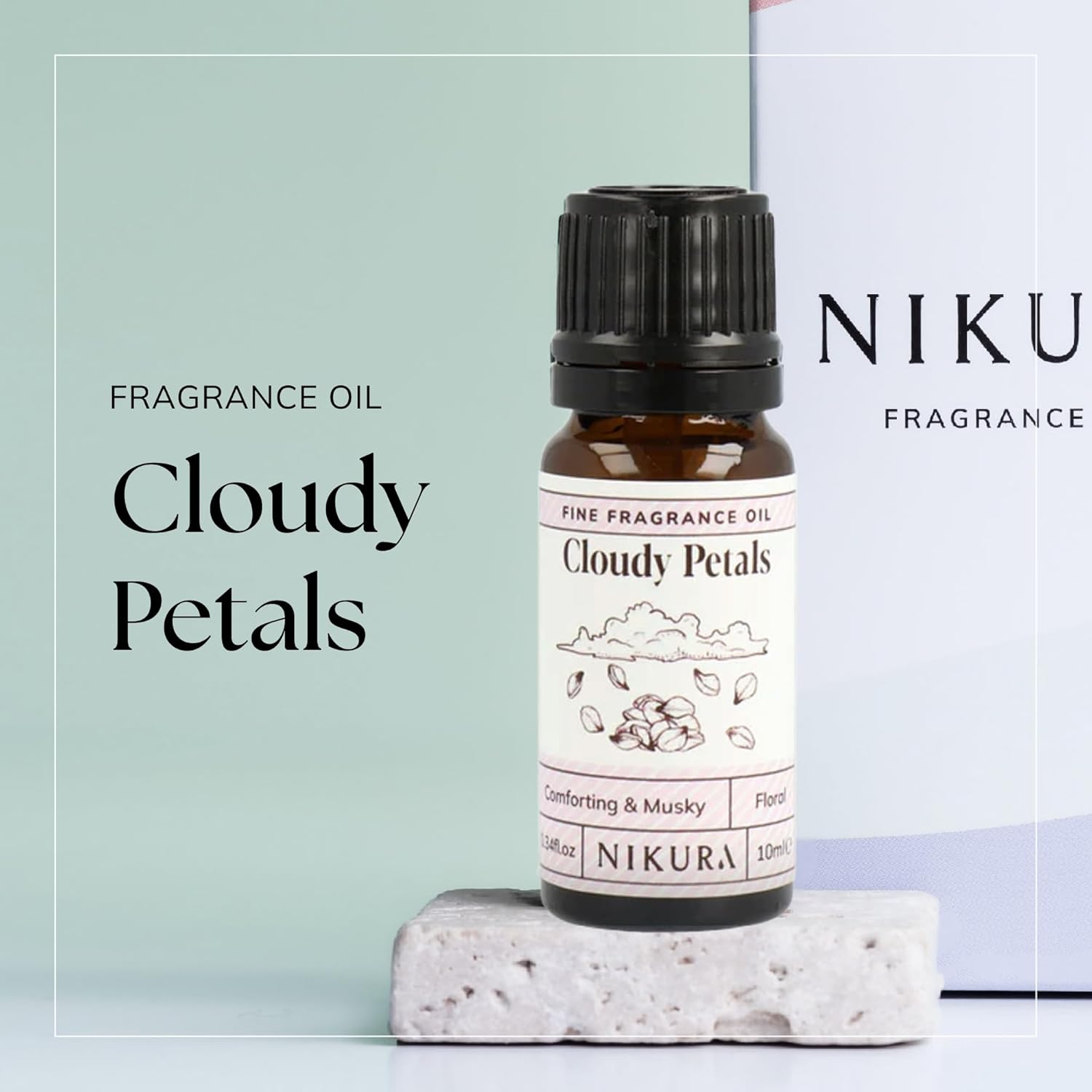 Nikura Cloudy Petals Fine Fragrance Oil - 10ml | Perfect for Soap Making, Candle Making, Wax Melts, Diffuser, Burner | Great for use in Bath Bombs, Perfume Oil, Perfume Scents | Vegan & UK Made : Amazon.co.uk: Health & Personal Care