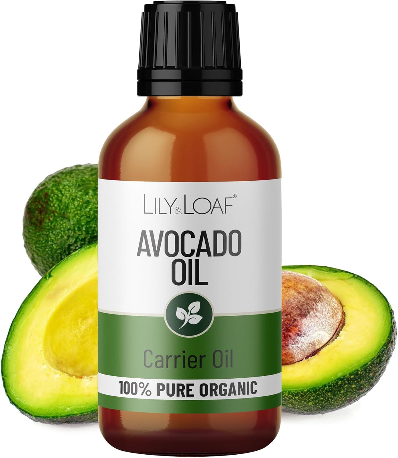 Lily & Loaf Avocado Organic Carrier Oil 100Ml – Deeply Moisturising Oil For Skin, Hair, Massage & Beauty Care