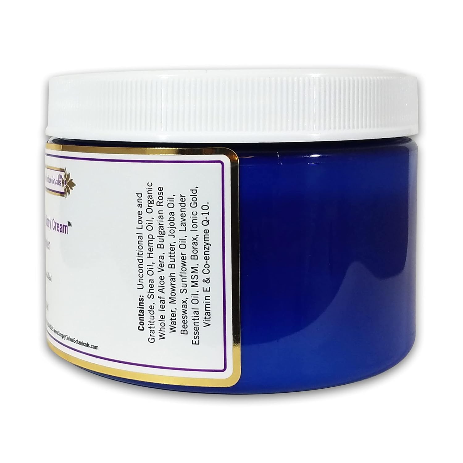 Simply Divine Botanicals Moisturizing Body Cream - Natural And Organic Lotion With Shea Oil, Hemp Oil And Aloe Vera, 12 Oz (Lavender) : Beauty & Personal Care