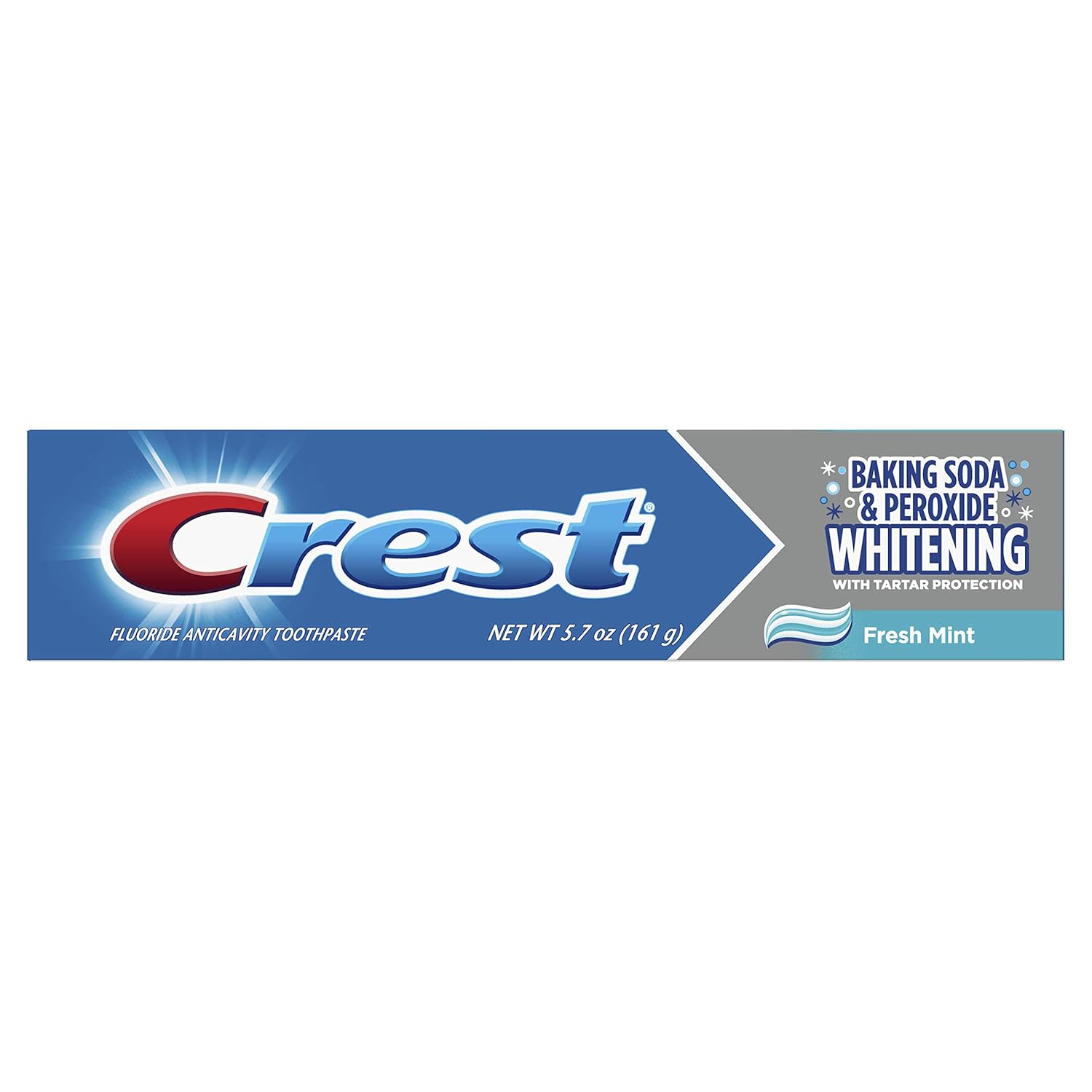 Crest Cavity & Tartar Protection Toothpaste, Whitening Baking Soda & Peroxide, Mint , 5.7Oz