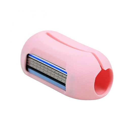 Envie 2In1 Finger Shaver Mini Razor Toothbrush Cover, Pink