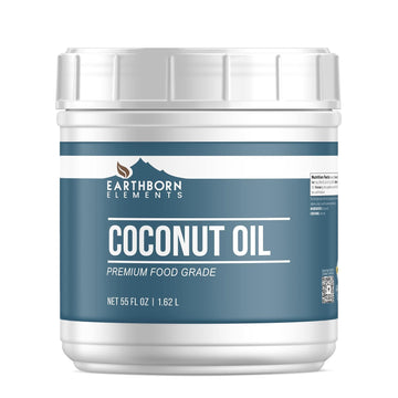 Earthborn Elements Coconut Oil (55 Fl Oz), Non-Hydrogenated, Food Grade, Always Pure