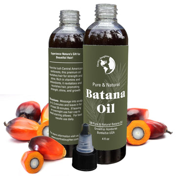 Raw Batana Oil - 100% Pure & Veganic Natural Oil For Hair Growth, Healthy Hair & Skin Nourishment - Sourced From Honduras - 4.0 Oz