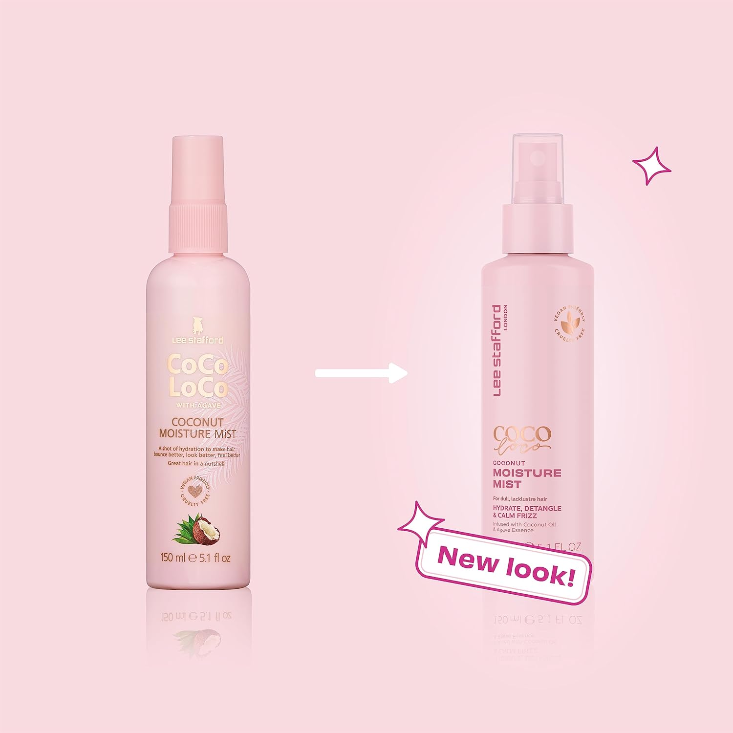 Lee Stafford Leave In Detangler Spray | Coco Loco - Leave-In Conditioner Repair Treatment Mist, Salon Shine, for Damaged, Dry Hair, Moisturizing, Detangles, Anti Frizz, with Coconut Oil, 150 ml : Amazon.co.uk: Beauty