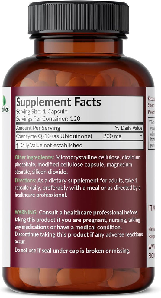 Futurebiotics Coq10 200 Mg Cellular Energy Production, 120 Vegetarian Capsules
