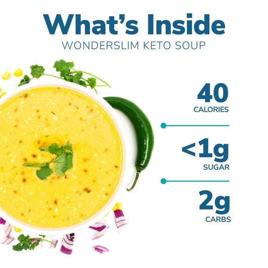 Wonderslim Keto Soup With C8 Mct Oil, Tortilla, Low Carb, Low Fat, Low Sugar (7Ct)