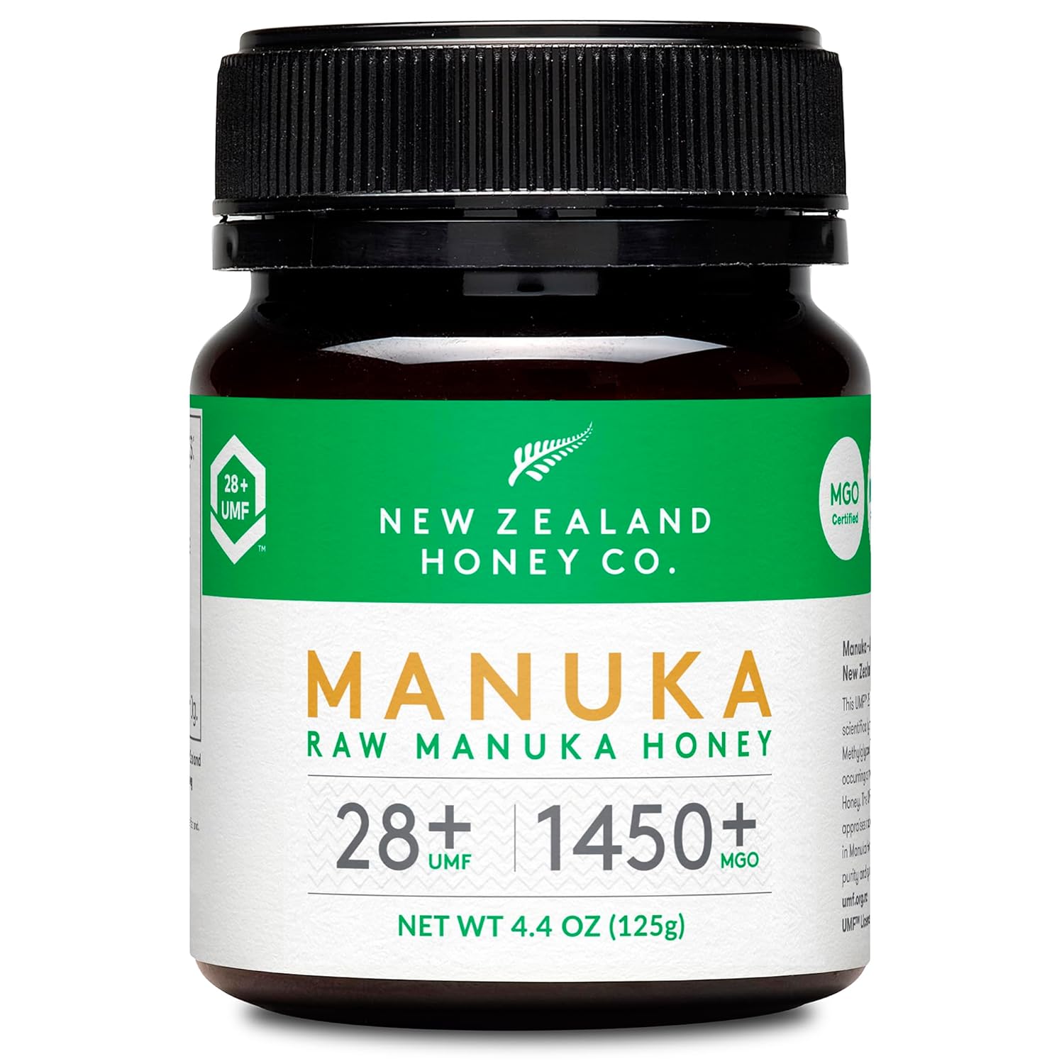 New Zealand Honey Co. Raw Manuka Honey Umf 28+ | Mgo 1450+, Umf Certified / 8.8Oz