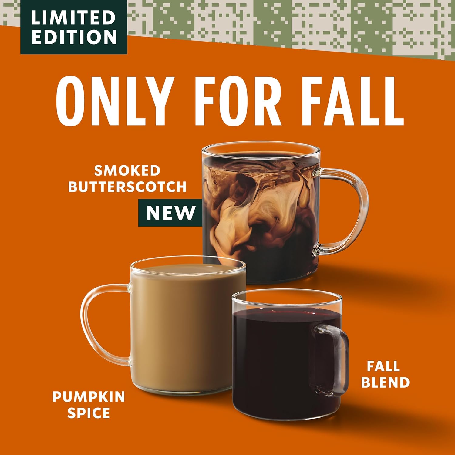 Starbucks Ground Coffee, Pumpkin Spice Naturally Flavored Coffee, 100% Arabica, Limited Edition, 6 Bags (11 Oz Each)