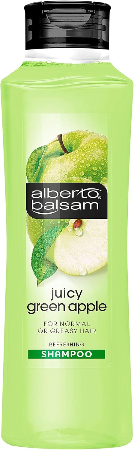 Alberto Balsam Juicy Green Apple Fresh And Fruity Fragrance Refreshing Shampoo Gentle Cleansing Hair Care For All The Family 350 Ml