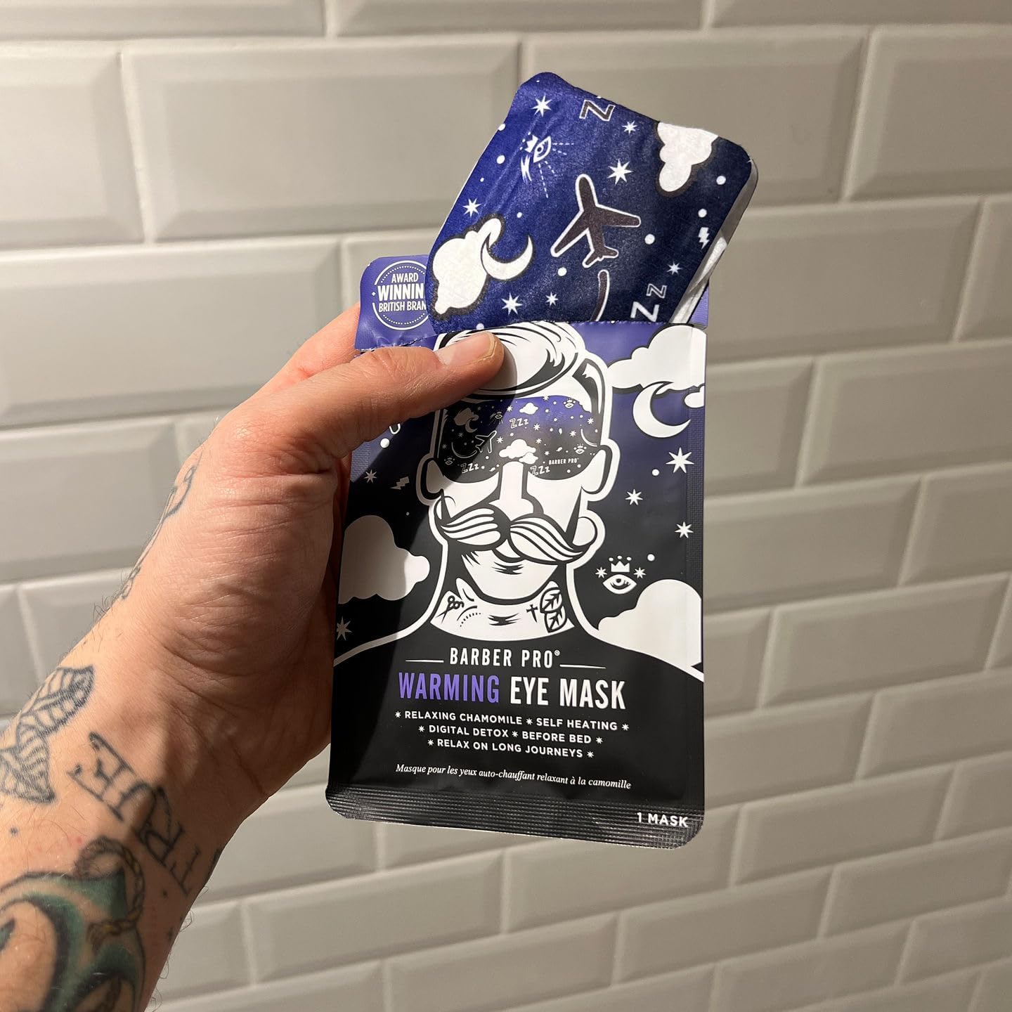 BARBER PRO SELF HEATING EYE MASK Soothing Steam Eye Mask Warming Relaxing Stress Relief Dry Fatigued Tired & Sore Eyes Chamomile Scent Perfect For Travel & Sleep Multi Award Winning Brand 5 Pack : Amazon.co.uk: Health & Personal Care