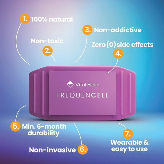 Menopause FrequenCell • Wearable Frequency Therapy for The Multi-Year Physical Transition of Menopause • Hot Flushes, Insomnia, and Discomfort • 100% Natural, Zero Side Effects