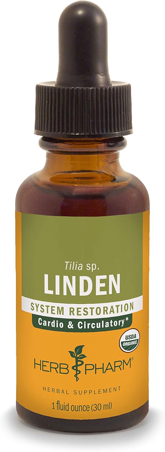 Herb Pharm Linden Liquid Extract for Cardiovascular and Circulatory Support - 1 Ounce