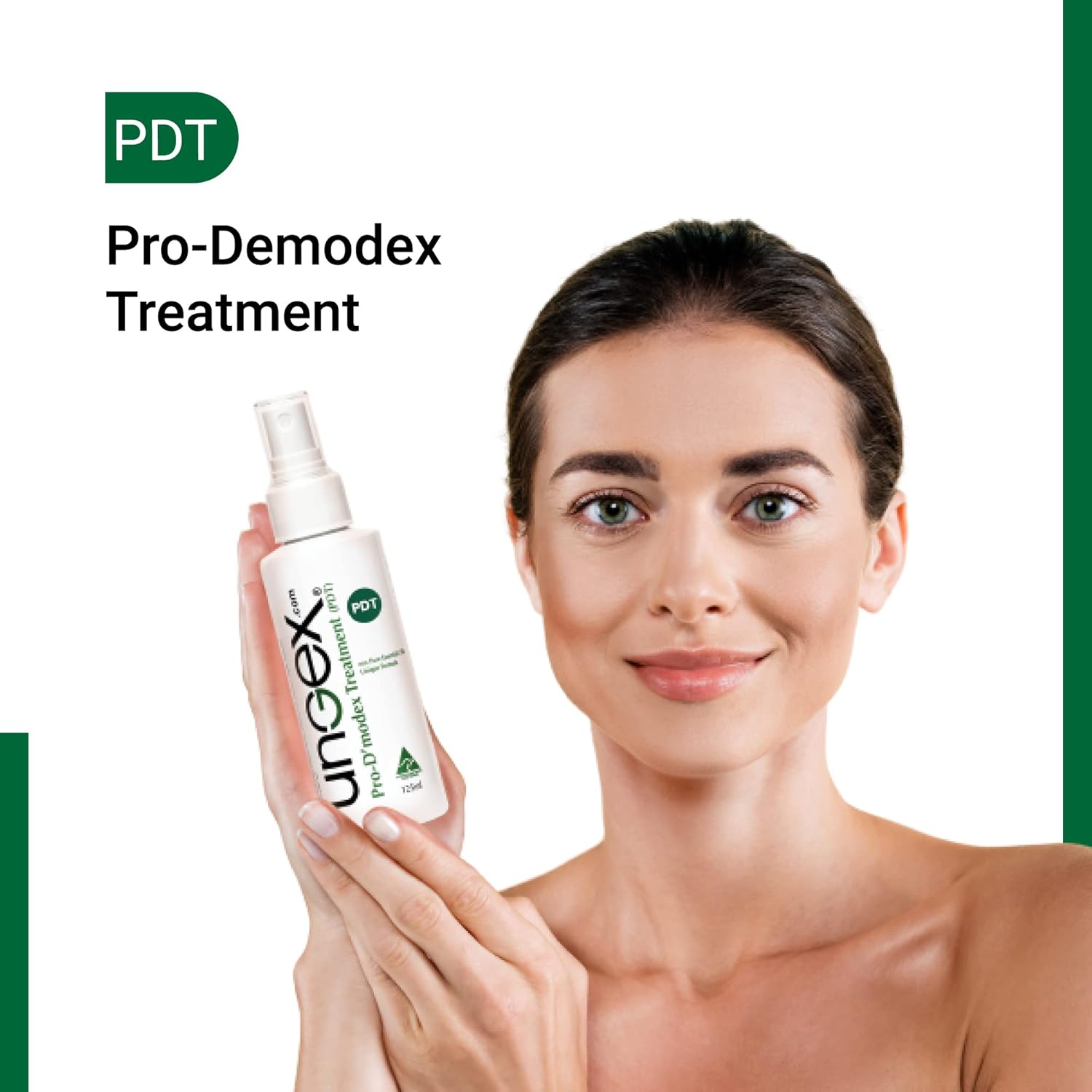 Demodex Basic Kit-P | Acne Rosacea, Blepharitis, Inflammation Solution | Ungex