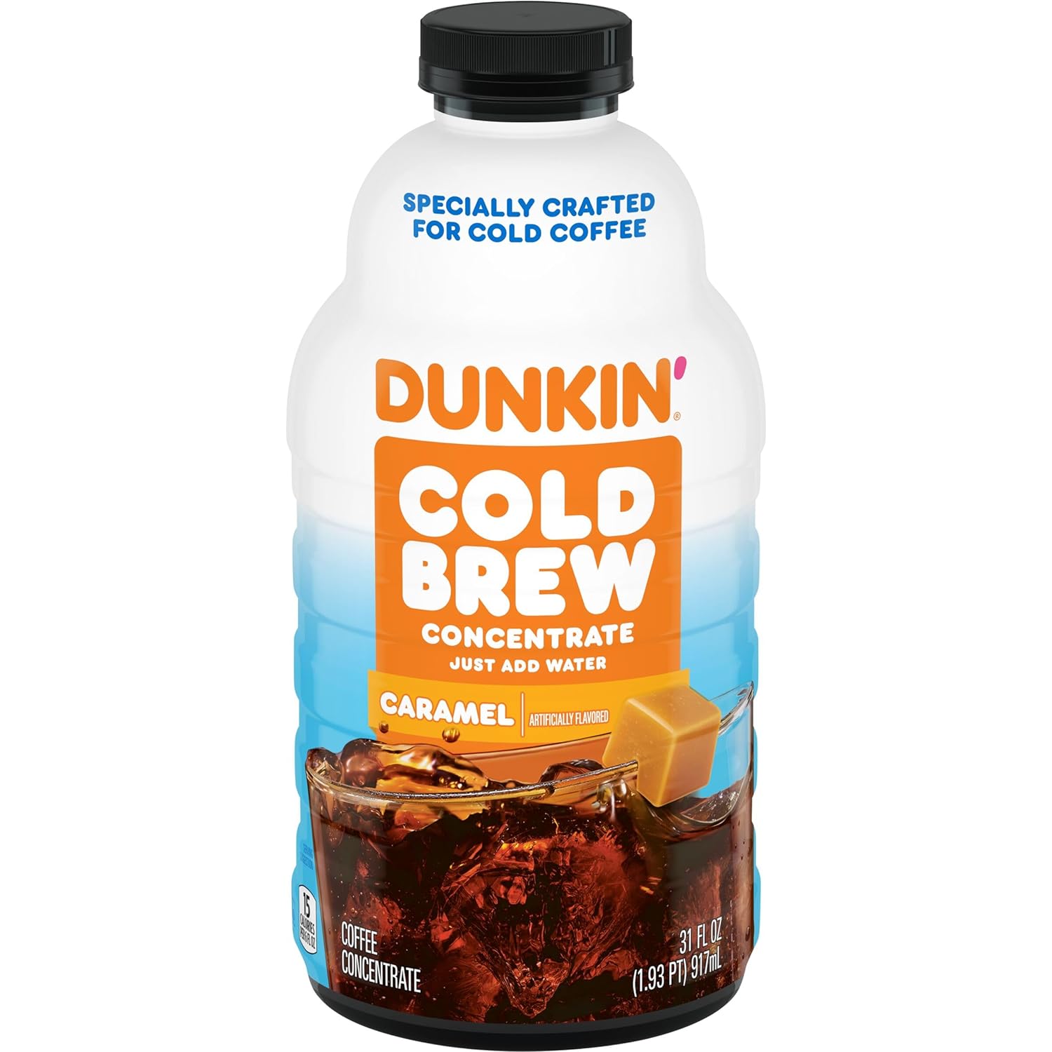 Dunkin’ Caramel Flavored Cold Brew Coffee Concentrate, 31 Ounce