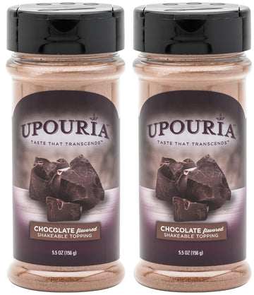 Upouria Chocolate Flavored Shakeable Topping 5.5 Ounce - (Pack of 2)