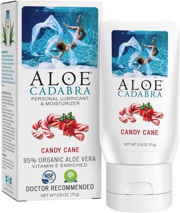 Aloe Cadabra Natural Personal Lubricant, Candy Cane 2.5 ounce