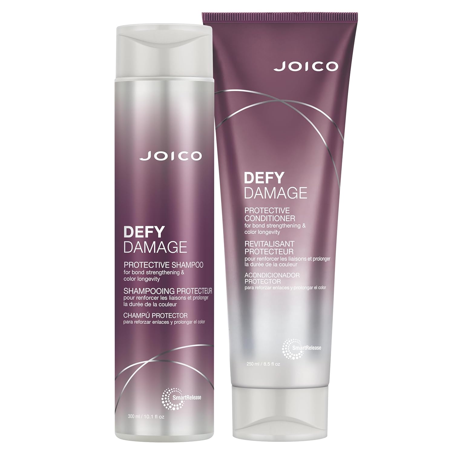 Joico Defy Damage Protective Shampoo & Conditioner | For Color-Treated Hair | Strengthen Bonds & Preserve Hair Color | With Moringa Seed Oil & Arginine