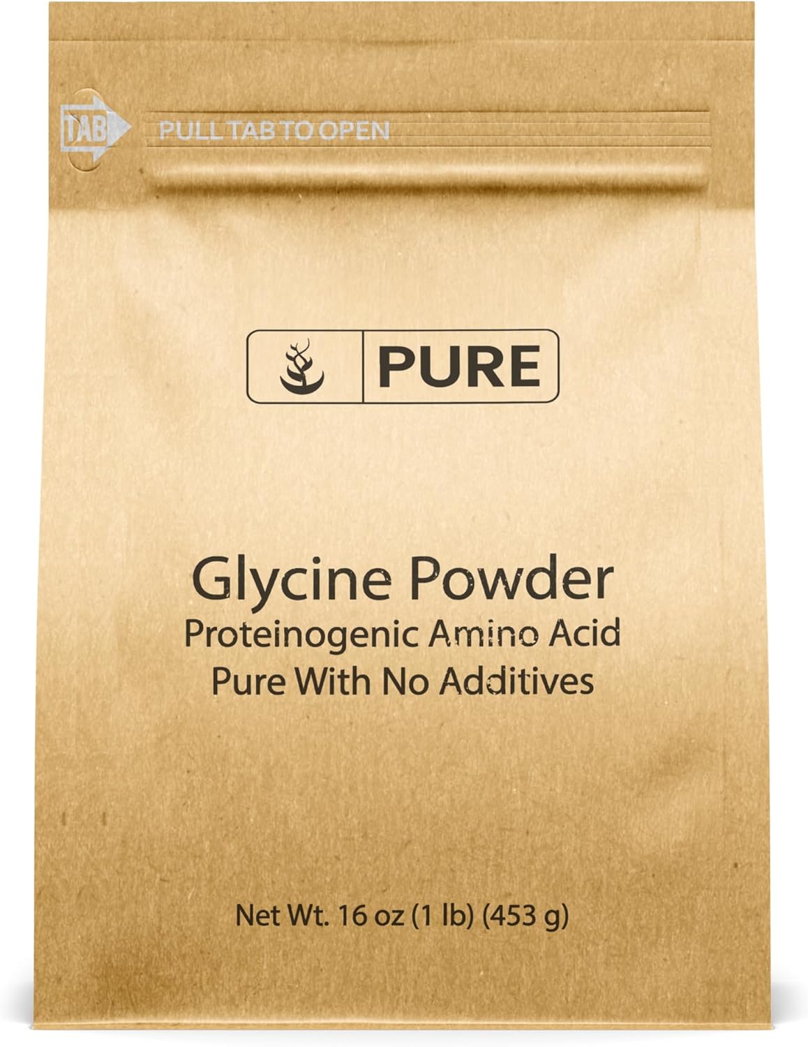 Pure Original Ingredients Glycine Power, 1 Lb, Non-Gmo, Non-Essential Amino Acid