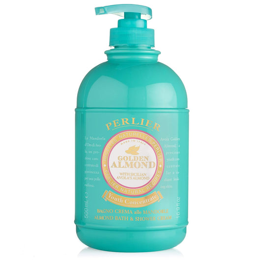 Perlier Golden Almond Bath And Shower Cream, 16.9 Fl. Oz. : Beauty & Personal Care